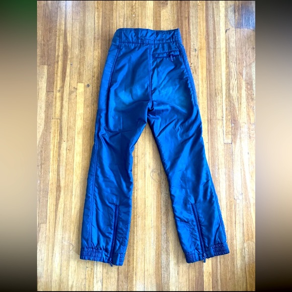 Nevica Vintage Ski Snow Pants Dark Blue Size 8 women’s nylon elastic - Picture 2 of 9